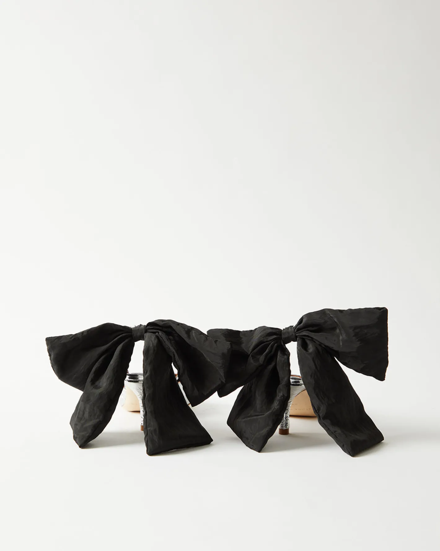 Outlet Lou Kitten Heels Leather Silver Heels