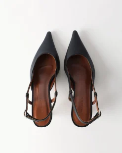 Sale Lou Kitten Heels Leather Black Heels