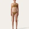 Hot Louis Top Recycled Nylon Walnut Swimwear