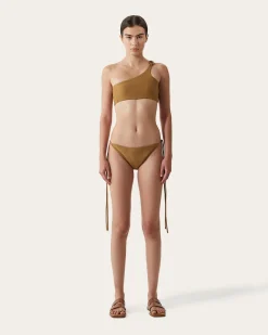 Hot Louis Top Recycled Nylon Walnut Swimwear