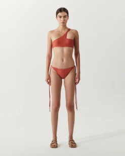 Sale Louis Top Recycled Nylon Rust Swimwear