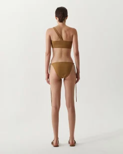 Hot Louis Top Recycled Nylon Walnut Swimwear