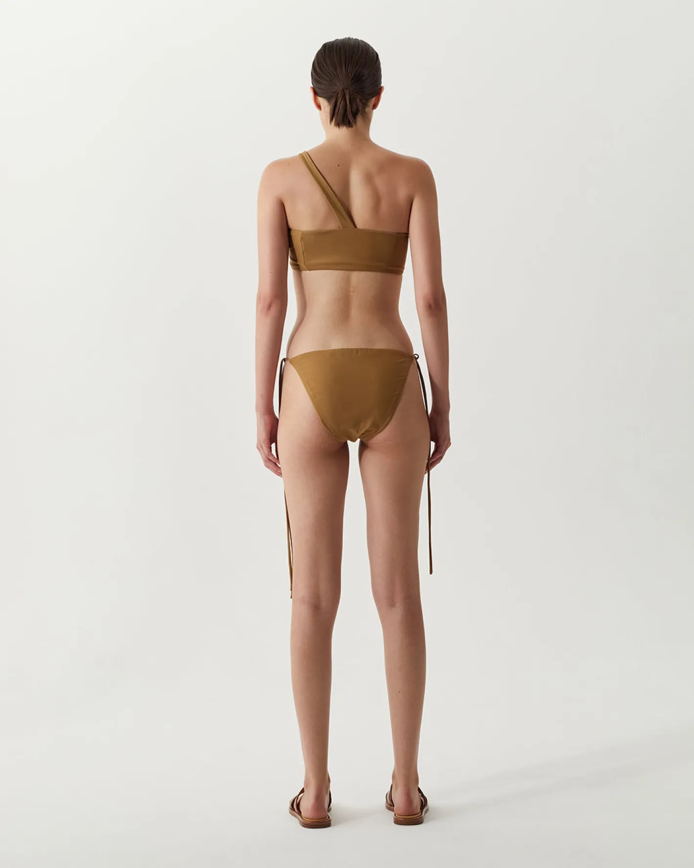 Hot Louis Top Recycled Nylon Walnut Swimwear