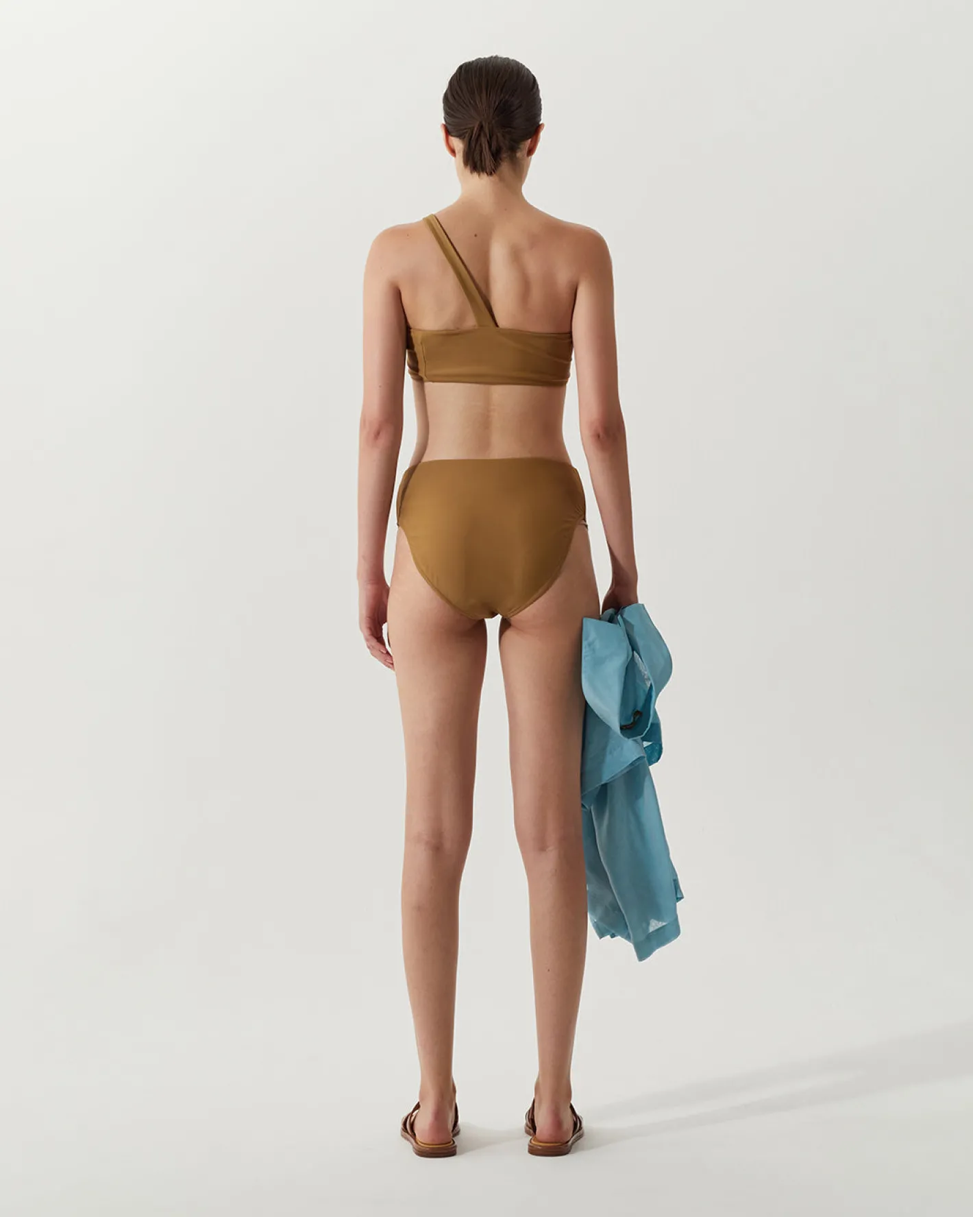 Hot Louis Top Recycled Nylon Walnut Swimwear
