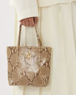 Clearance Lucy Bag Leather Print Snake Everyday