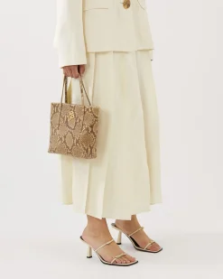 Clearance Lucy Bag Leather Print Snake Everyday