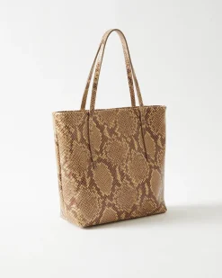 Clearance Lucy Bag Leather Print Snake Everyday