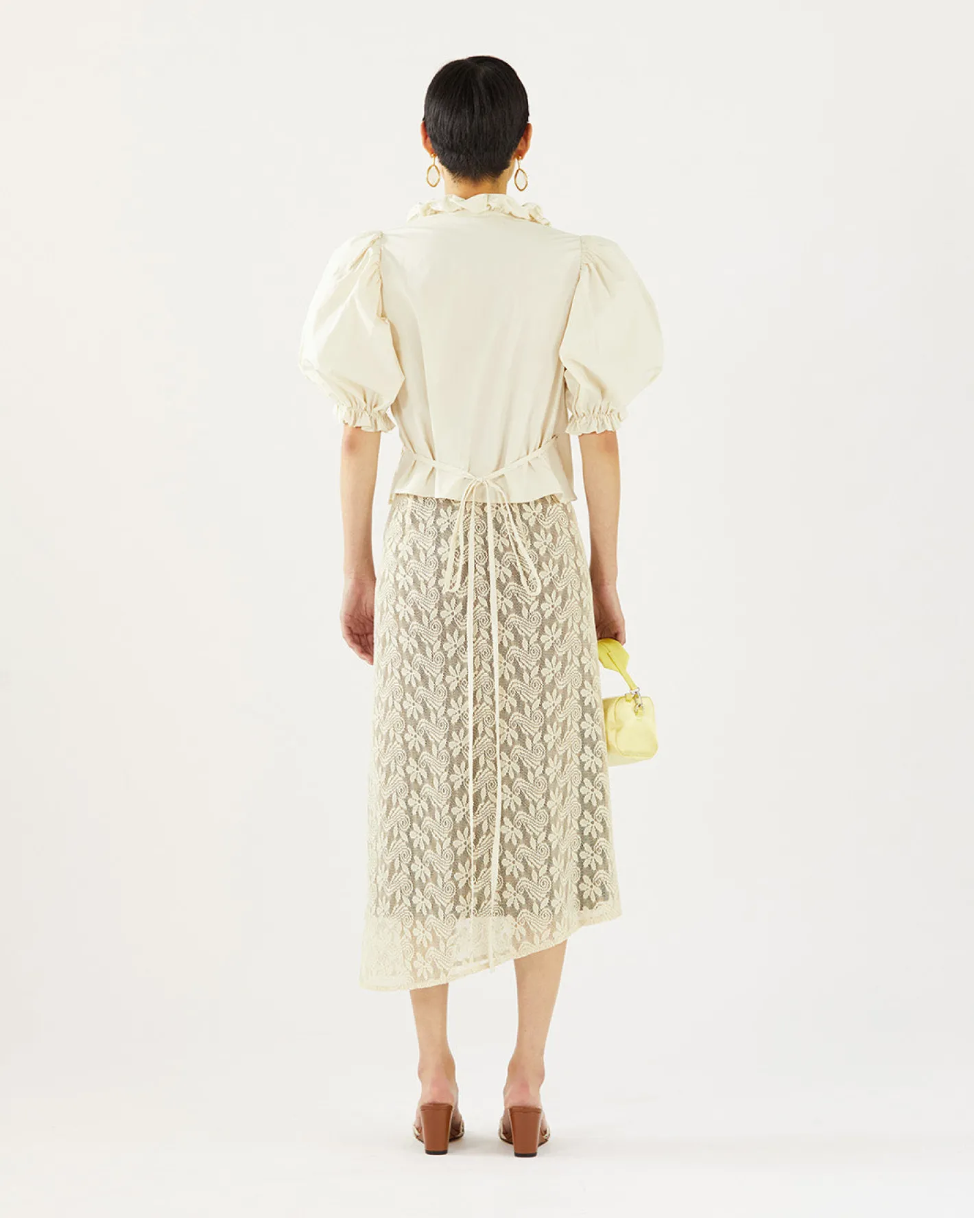 Outlet Luna Blouse Organic Cotton Off-White Shirts & Blouses | Clothing