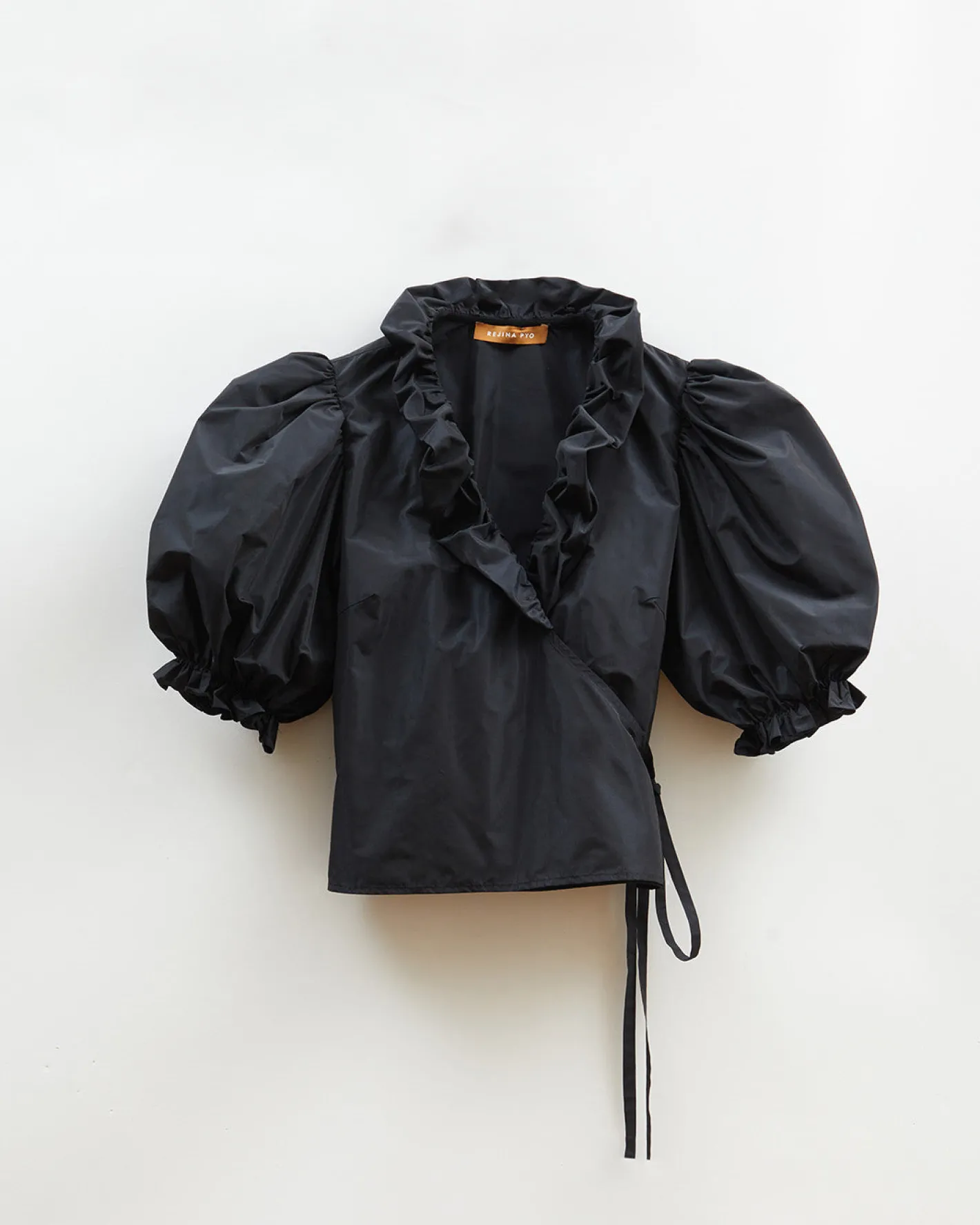 Outlet Luna Blouse Recycled Blend Taffeta Navy Shirts & Blouses | Clothing