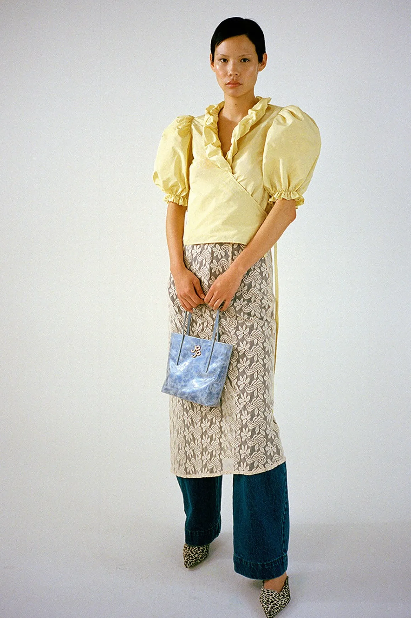 Hot Luna Blouse Taffeta Yellow Shirts & Blouses | Clothing