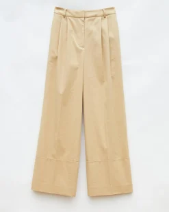 Hot Macie Trousers Cotton Blend Tan Trousers | Clothing