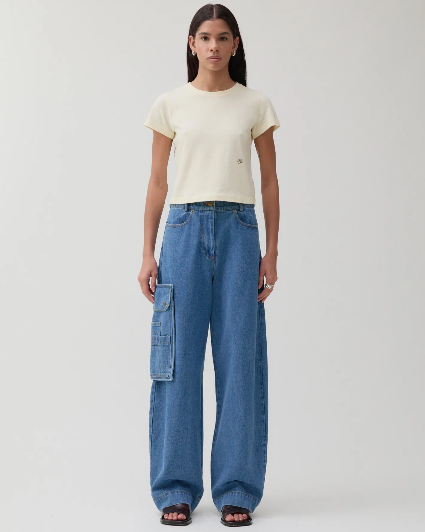 Discount Margot Trousers Organic Cotton Denim Indigo Trousers | Denim