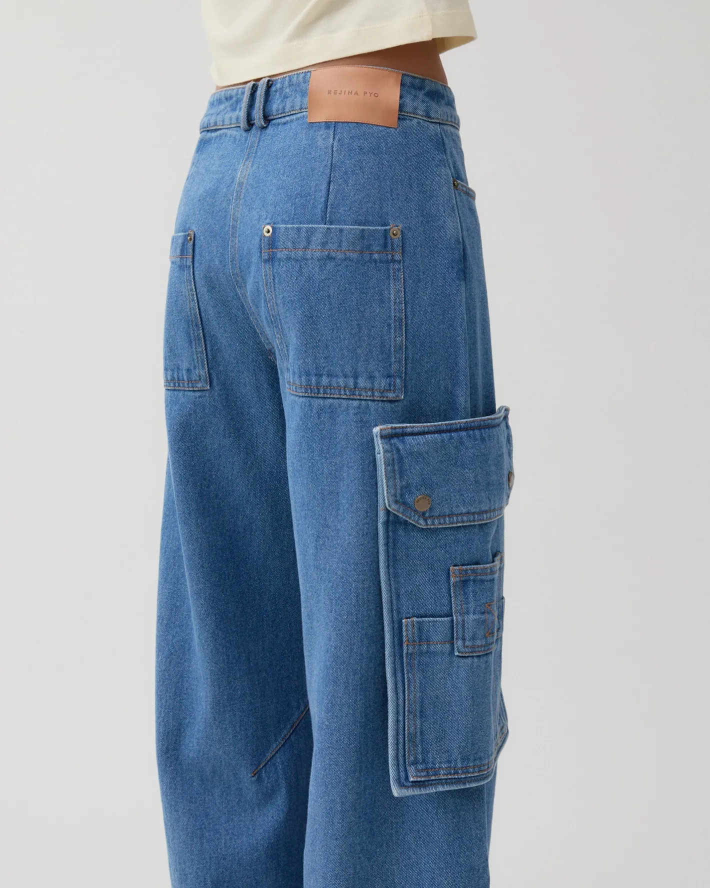 Discount Margot Trousers Organic Cotton Denim Indigo Trousers | Denim
