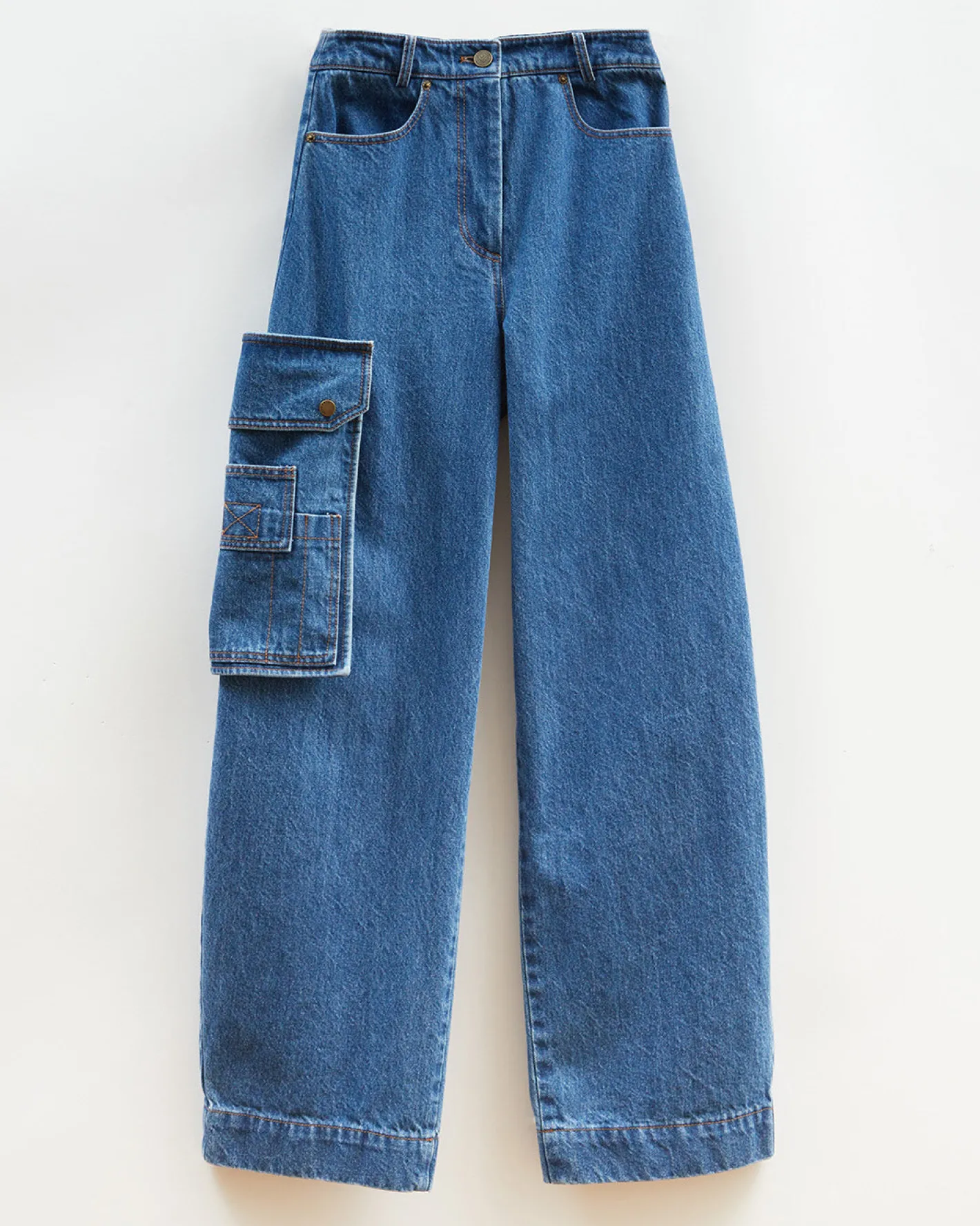 Discount Margot Trousers Organic Cotton Denim Indigo Trousers | Denim
