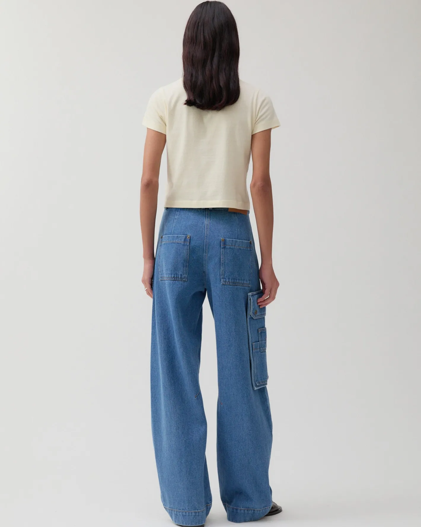 Discount Margot Trousers Organic Cotton Denim Indigo Trousers | Denim