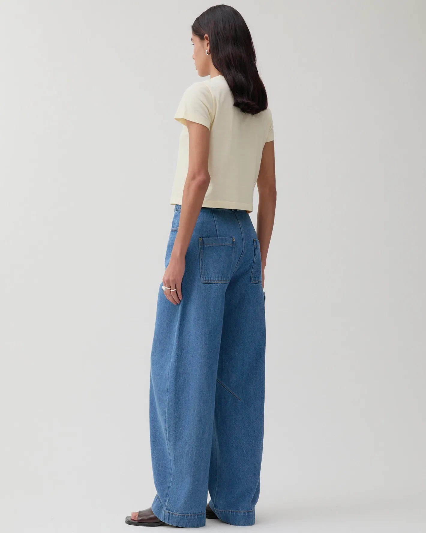 Discount Margot Trousers Organic Cotton Denim Indigo Trousers | Denim
