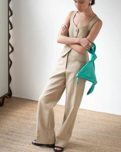 Hot Martina Bag Leather Turchese Evening
