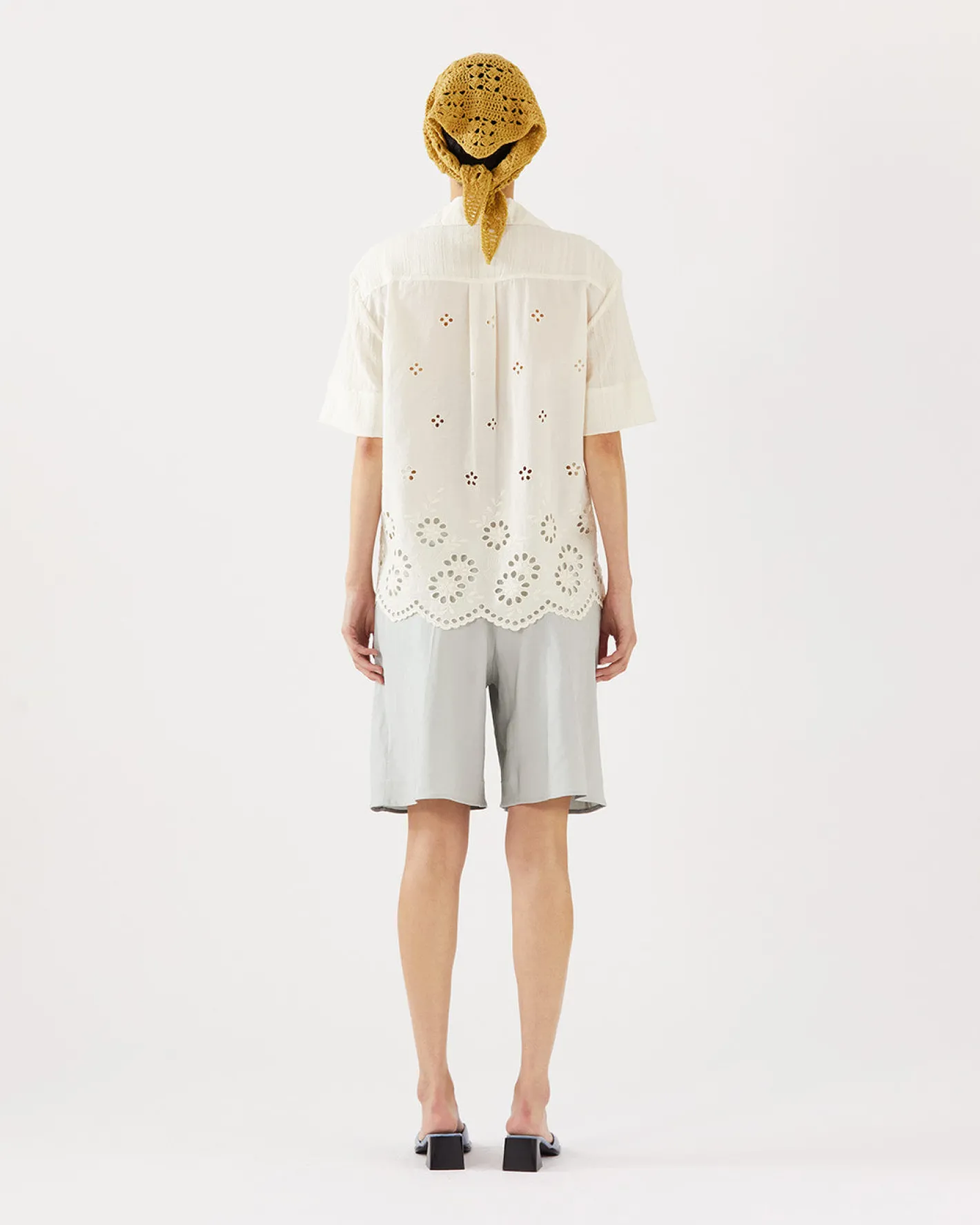 Online Marty Shirt Cotton Embroidery Cream Shirts & Blouses | Clothing