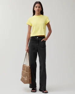 Outlet Maude Trousers Organic Cotton Denim Black Trousers | Denim