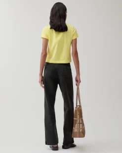 Outlet Maude Trousers Organic Cotton Denim Black Trousers | Denim