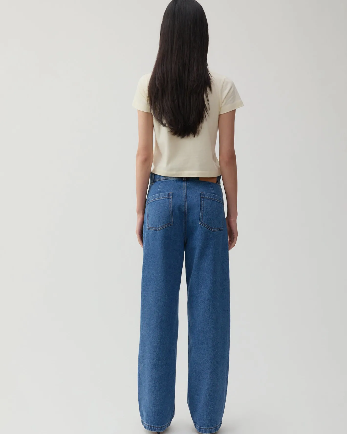 Fashion Maude Trousers Organic Cotton Denim Blue Trousers | Denim