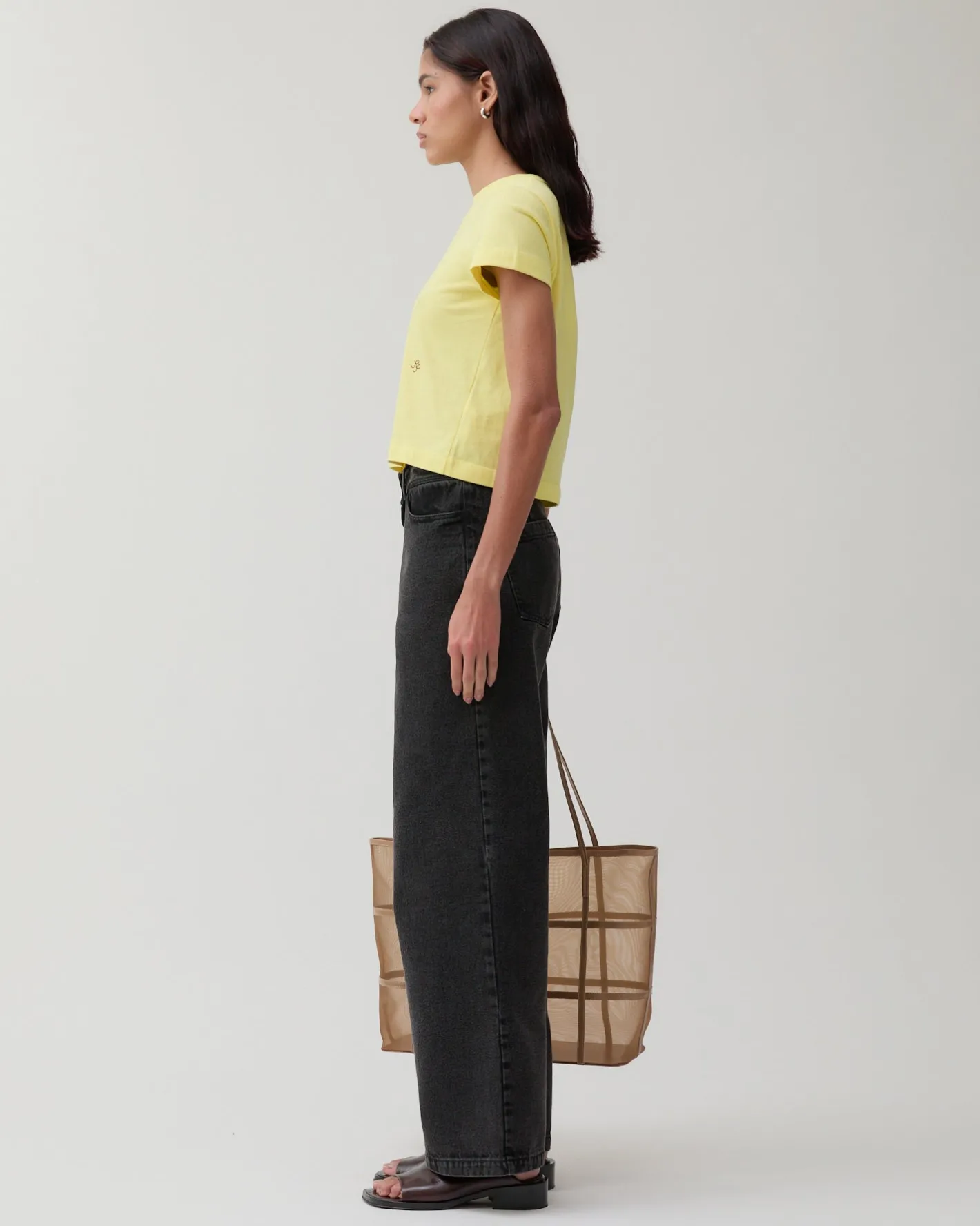 Outlet Maude Trousers Organic Cotton Denim Black Trousers | Denim