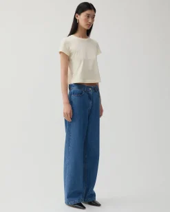 Fashion Maude Trousers Organic Cotton Denim Blue Trousers | Denim