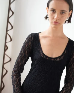 Hot Mila Dress Lace Black Dresses | Clothing