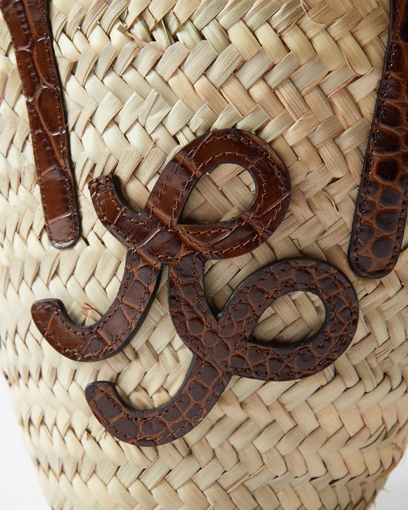 Best Mini Basket Tote Leather Emboss Croc Brown Everyday