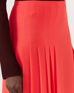 Outlet Miwa Skirt Chiffon Hot Pink Skirts | Clothing