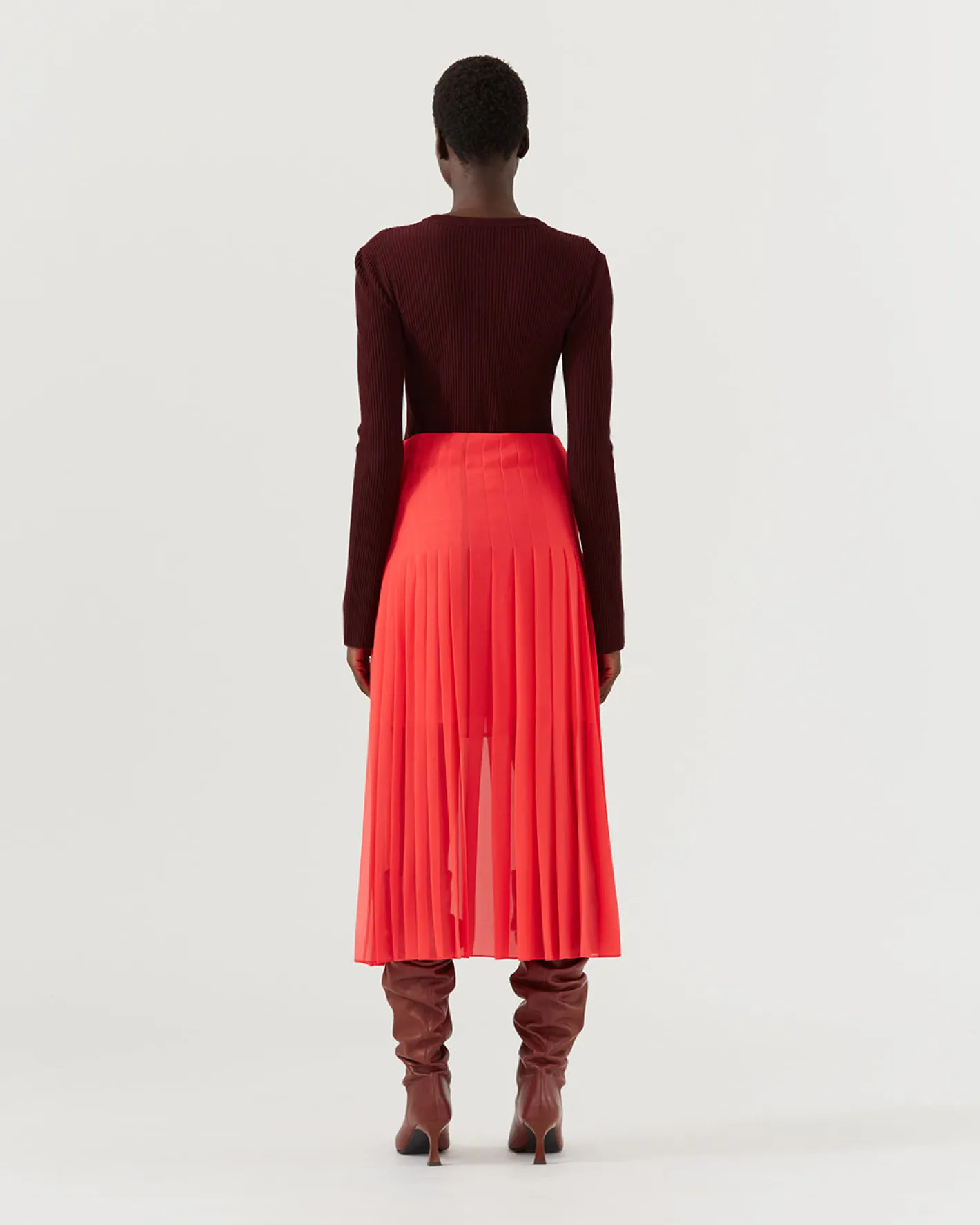 Outlet Miwa Skirt Chiffon Hot Pink Skirts | Clothing