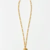 Discount Molten Locket Necklace Gold Plated Necklaces
