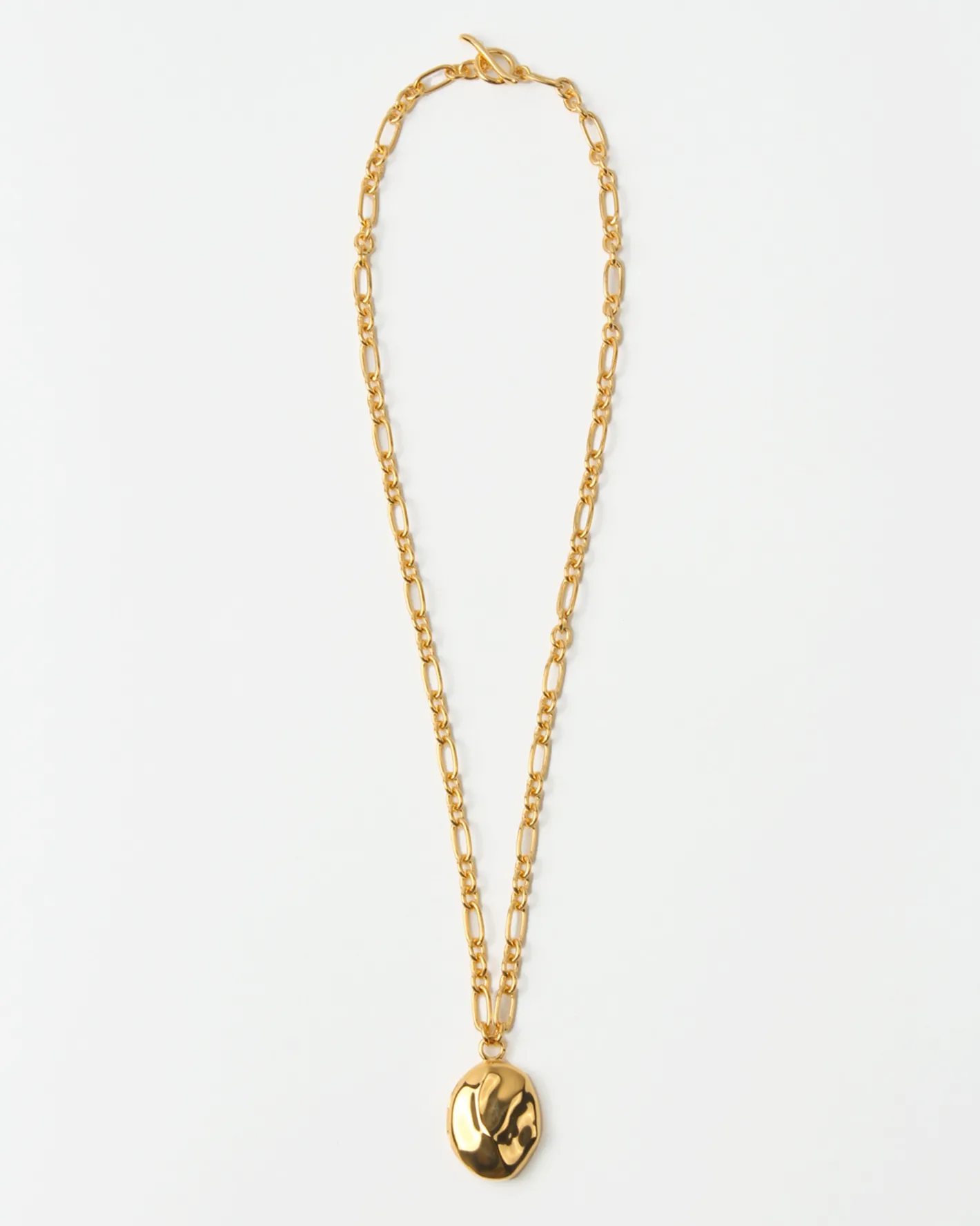 Discount Molten Locket Necklace Gold Plated Necklaces