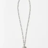 Fashion Molten Locket Necklace Silver Plated Necklaces