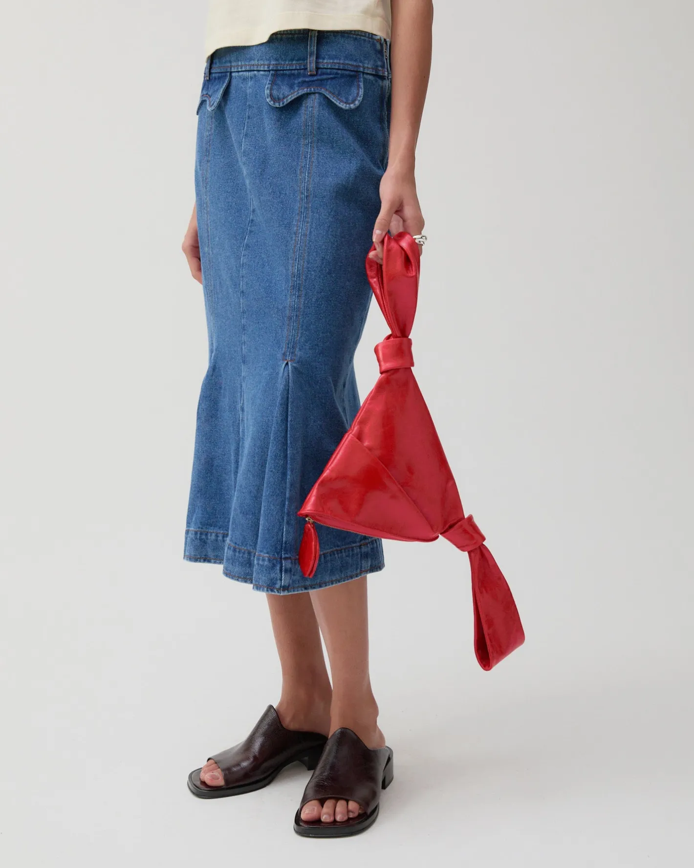 Online Monroe Skirt Organic Cotton Denim Blue Skirts | Denim