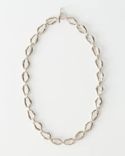 Clearance Munch x Grand Molten Chain Necklace Silver Plated Necklaces