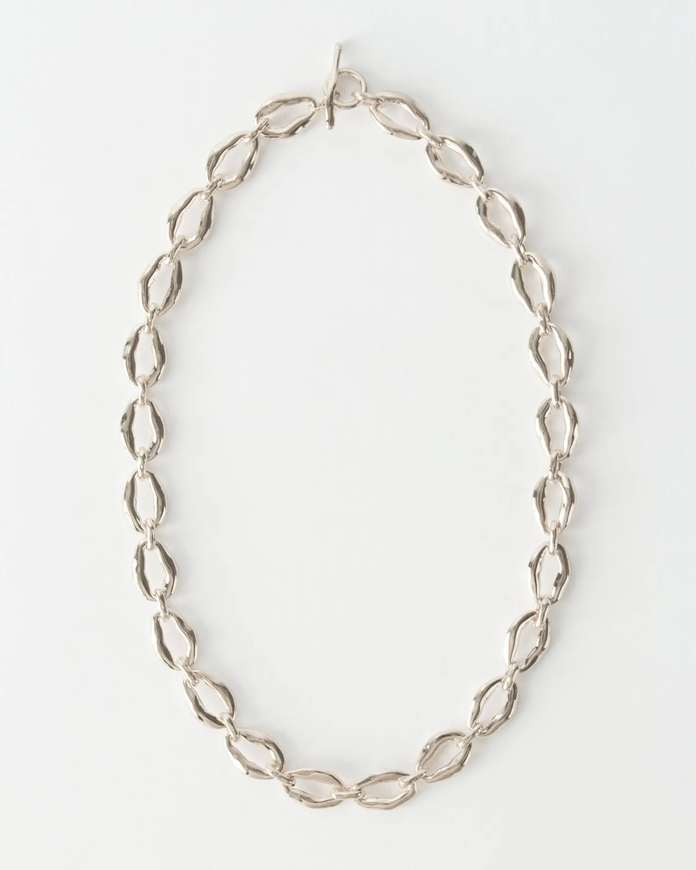 Clearance Munch x Grand Molten Chain Necklace Silver Plated Necklaces