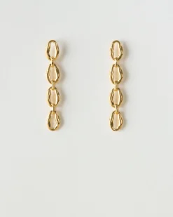 Clearance Munch x Molten Chain Earrings Gold Plated Earrings