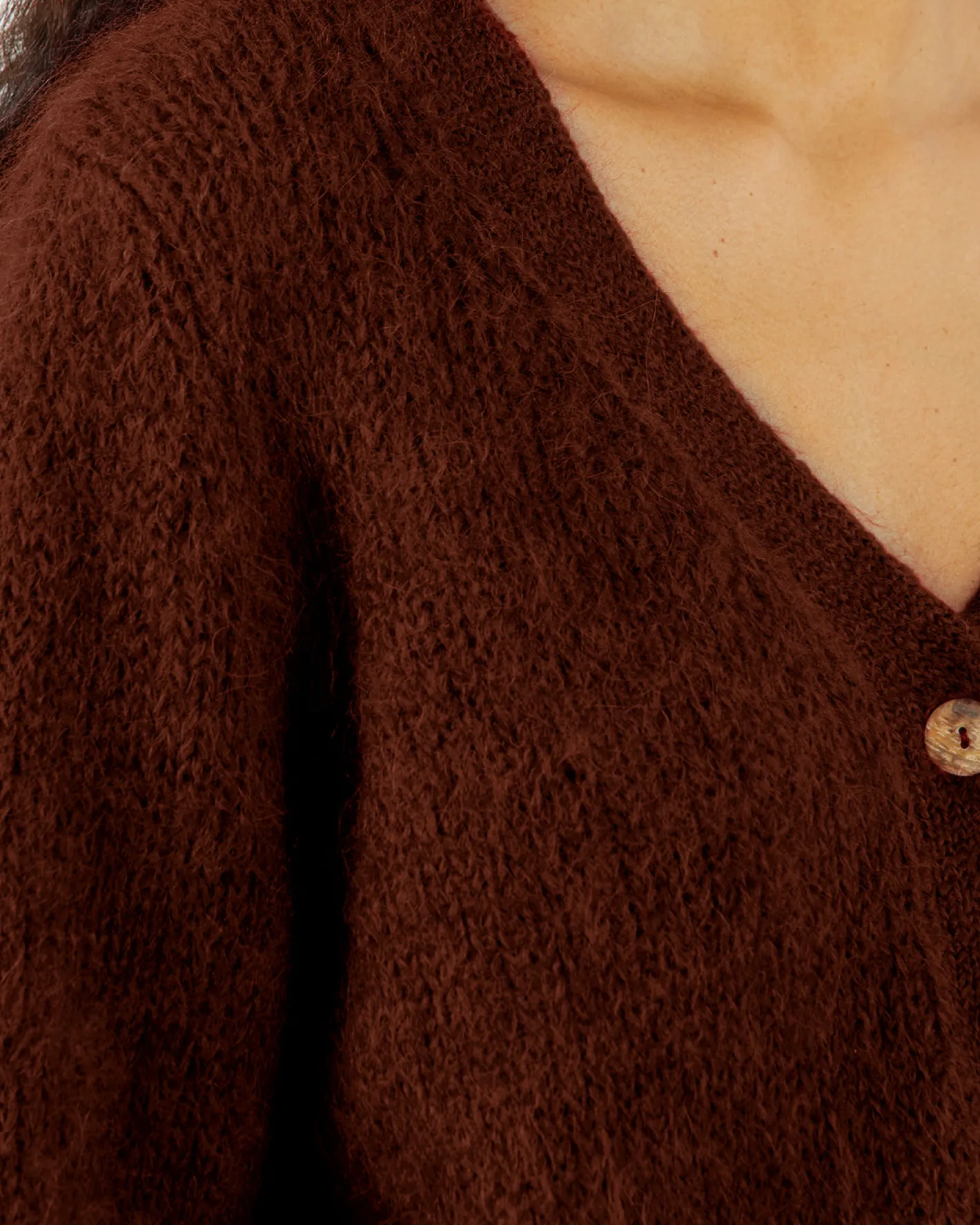 Clearance Nala Cardigan Alpaca Blend Brown Knitwear | Clothing