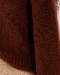 Clearance Nala Cardigan Alpaca Blend Brown Knitwear | Clothing