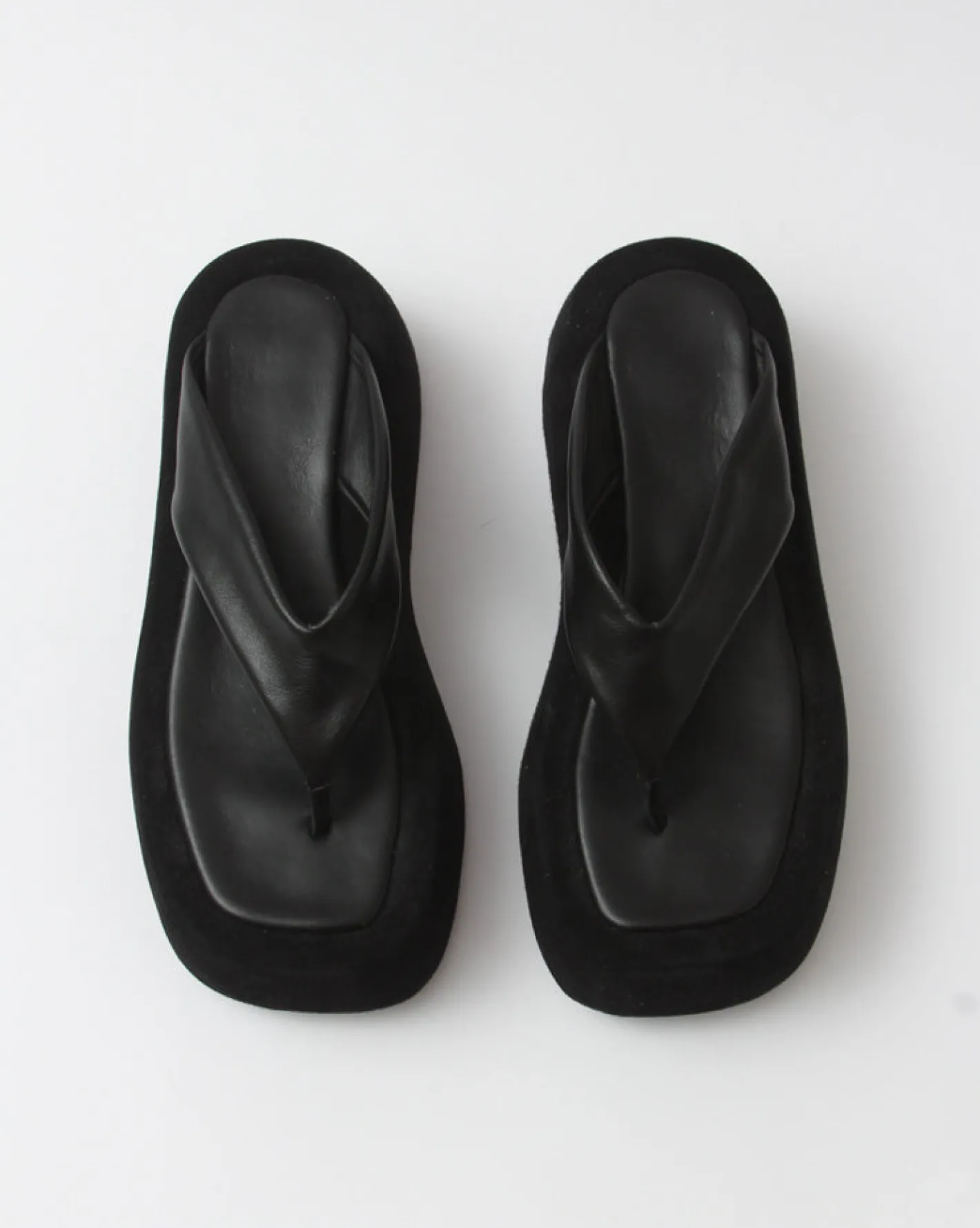New Nikki Slides Leather Nappa Black Flats