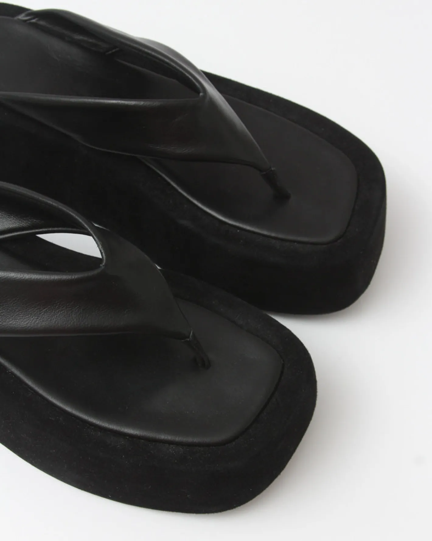 New Nikki Slides Leather Nappa Black Flats