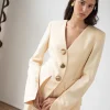 Best Noemie Blazer Wool Blend Suiting Butter Tailoring | Jackets