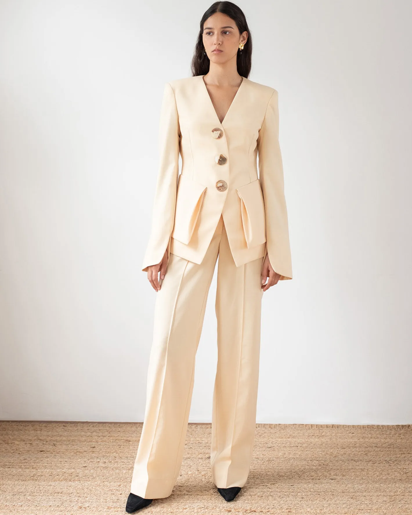 Best Noemie Blazer Wool Blend Suiting Butter Tailoring | Jackets