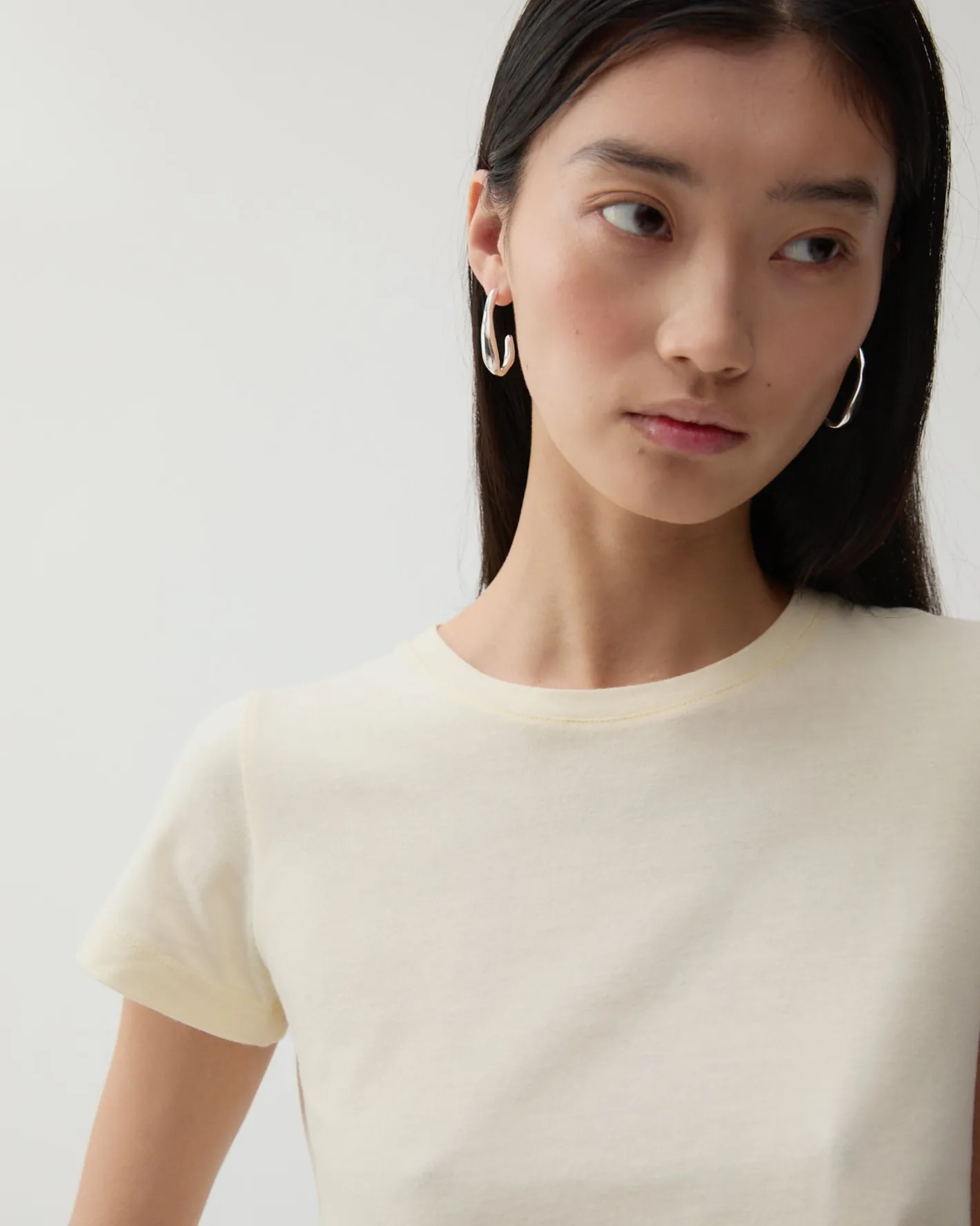 Sale Oblong Hoops Silver Plated Earrings