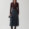 Sale Odette Skirt Wool Blend Suiting Slate Skirts | Tailoring