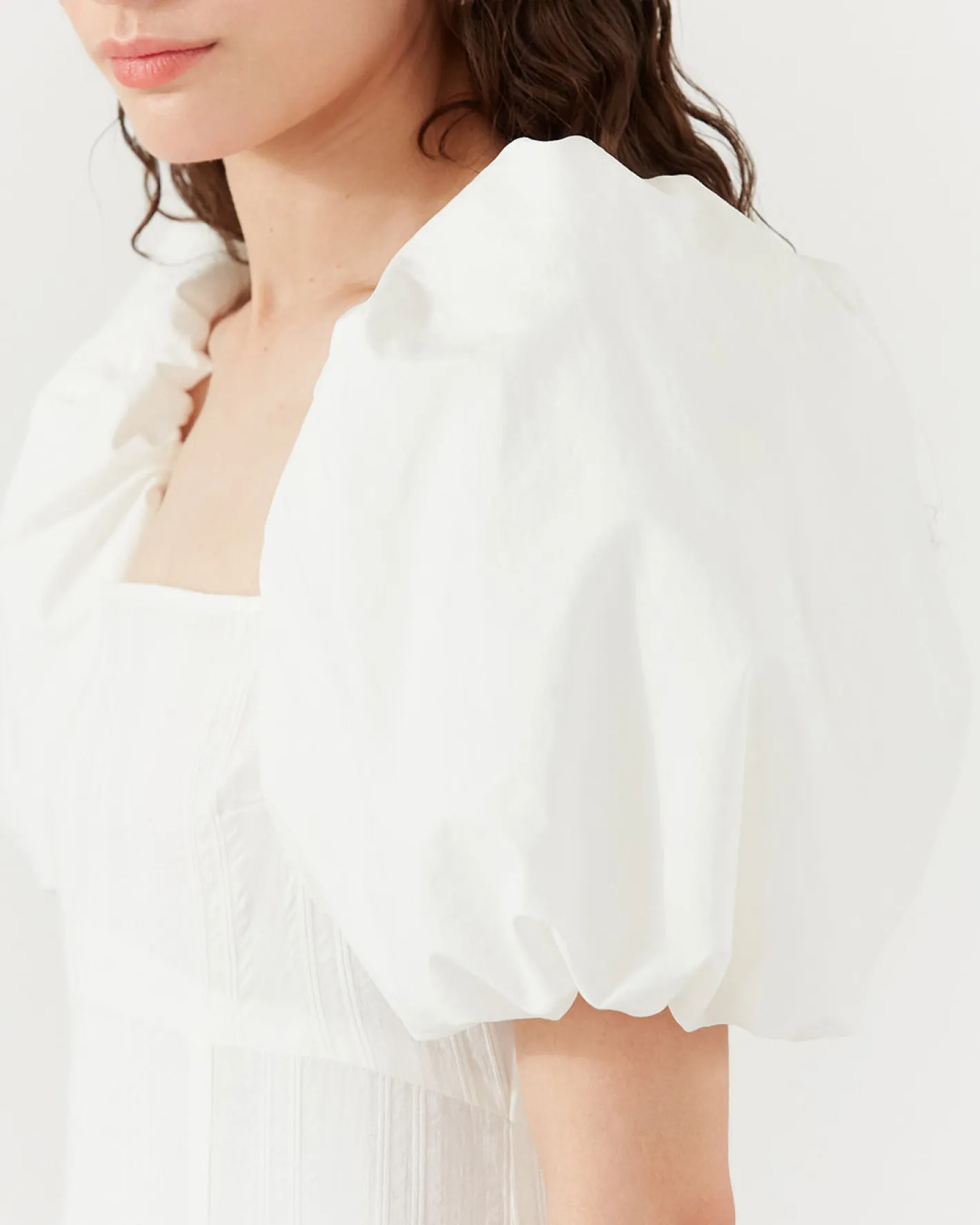 Sale Oksana Dress Organic Cotton Off-White Dresses