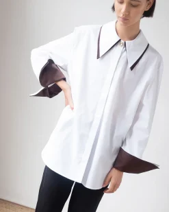 Hot Parker Shirt Organic Cotton Off-White Shirts & Blouses | Clothing