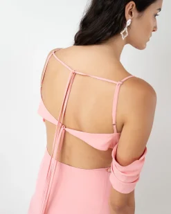 New Pauline Dress Crepe Viscose Pink Dresses | Clothing