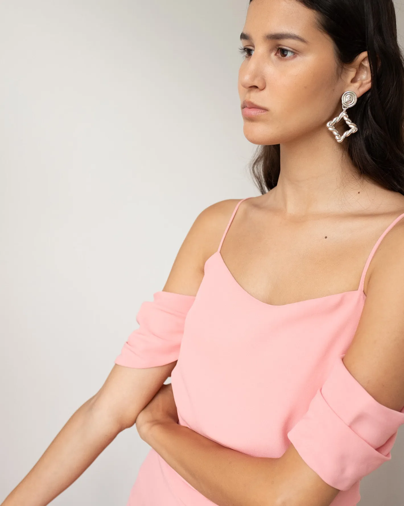 New Pauline Dress Crepe Viscose Pink Dresses | Clothing